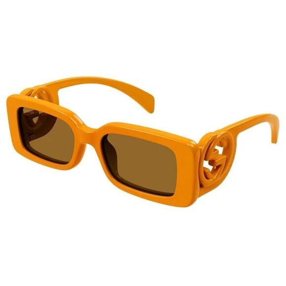 NEW Gucci Sunglasses GG1325S 008 Orange Rust Brown Unisex Authentic main image 6